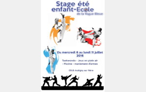 Stage d'été enfants 2016