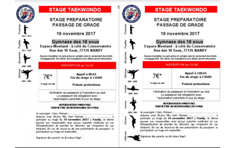 Stage technique AEVB