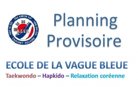 Planning provisoire 2018-2019 - AEVB